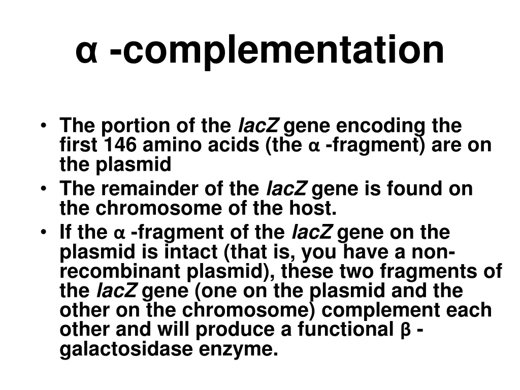 complementation