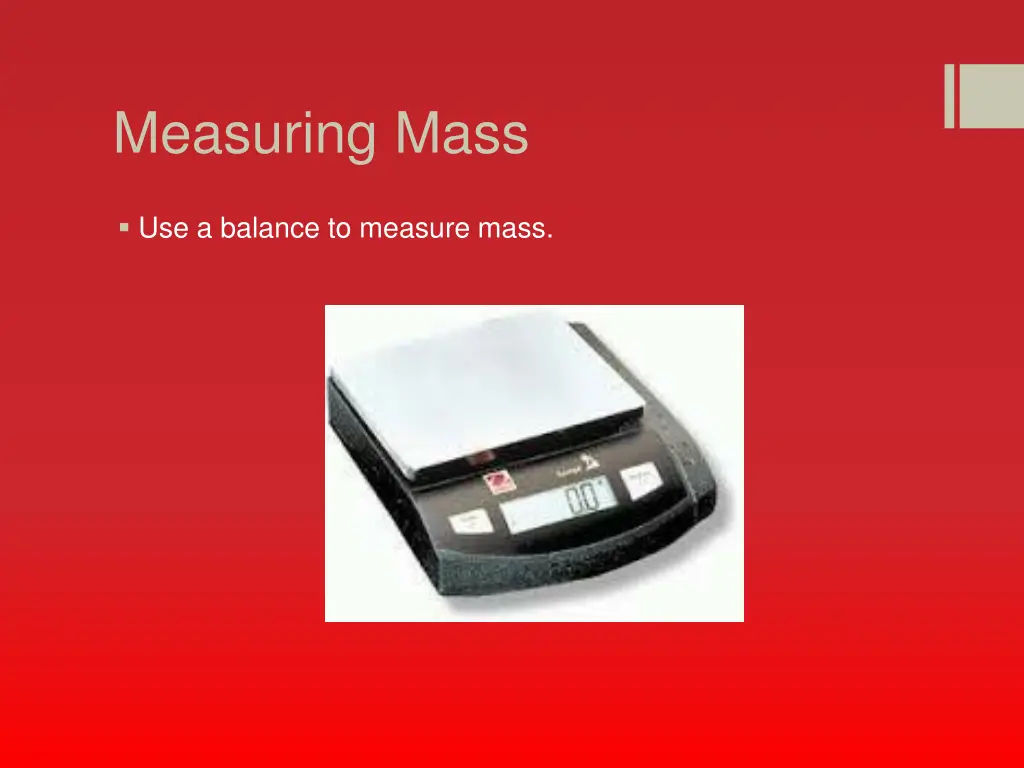 measuring mass
