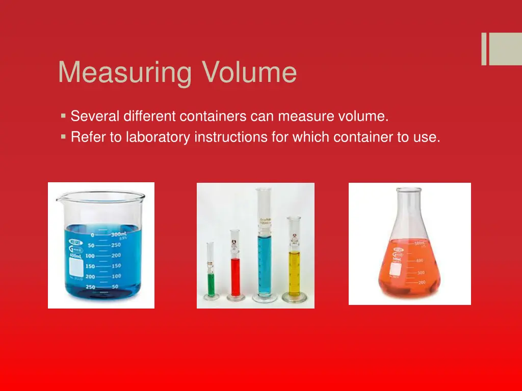 measuring volume