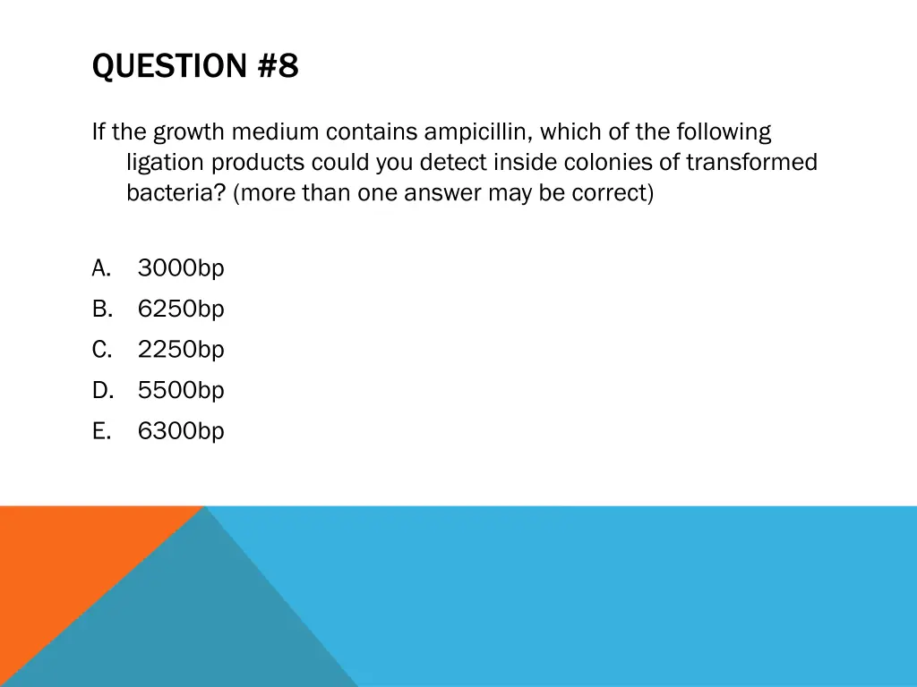 question 8