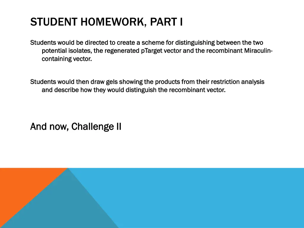 student homework part i