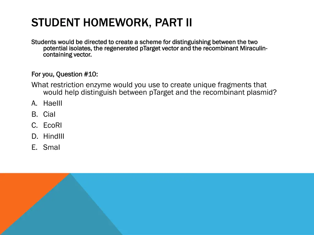 student homework part ii