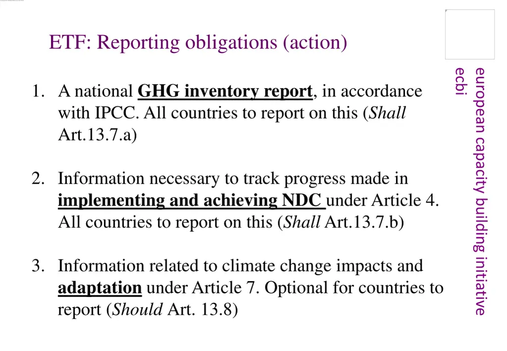 etf reporting obligations action