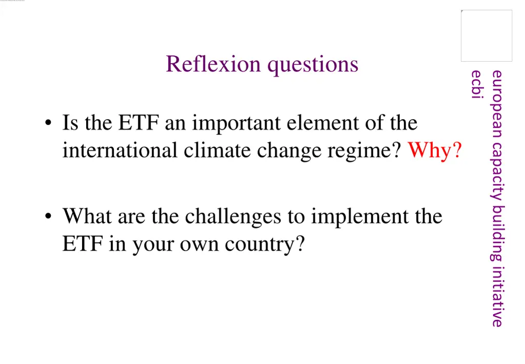 reflexion questions