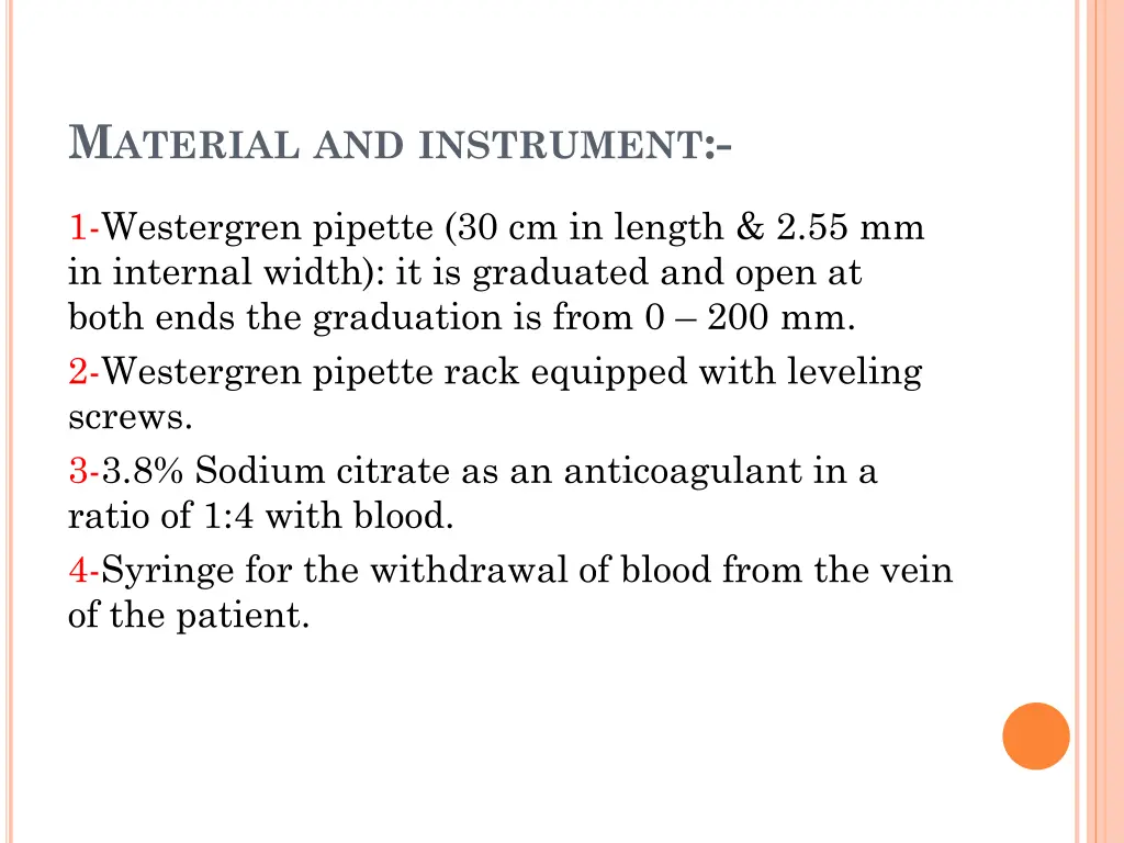m aterial and instrument