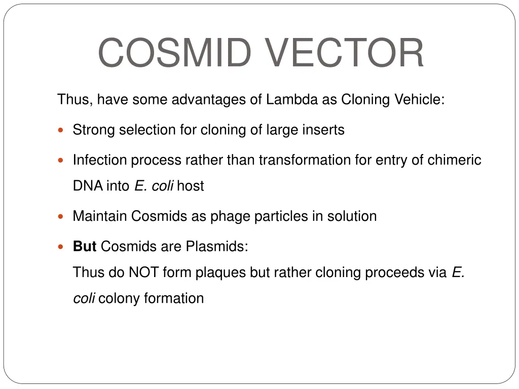 cosmid vector 1