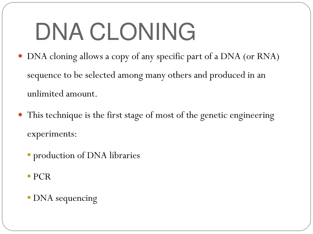 dna cloning 1