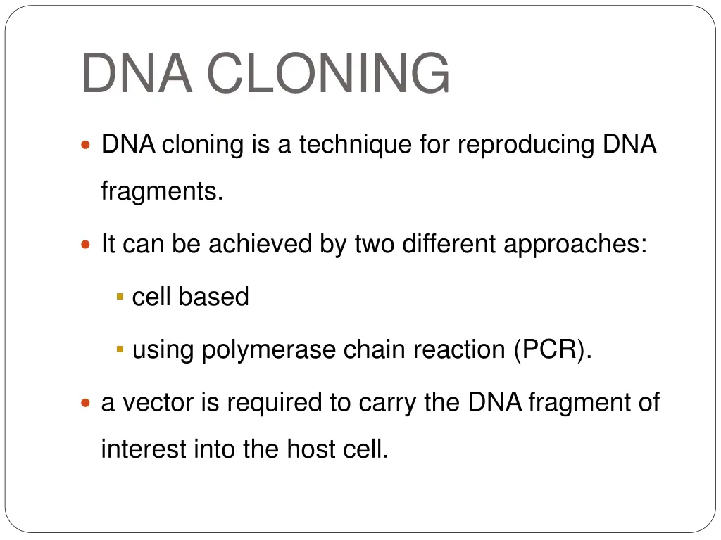 dna cloning