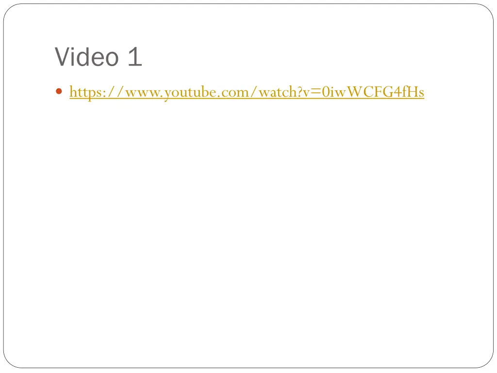 video 1
