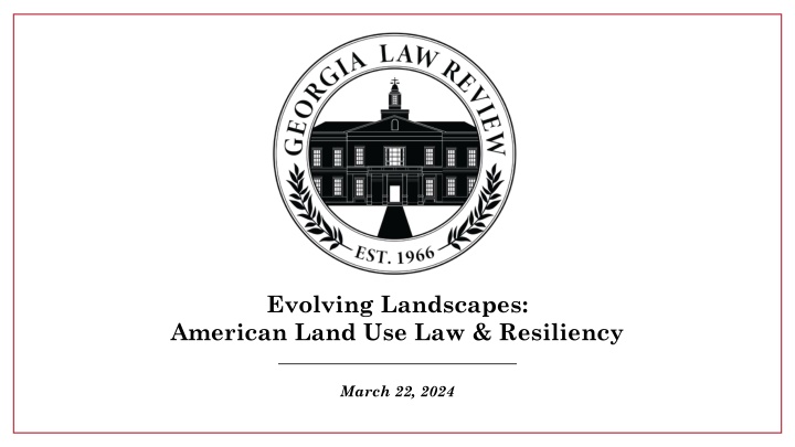 evolving landscapes american land