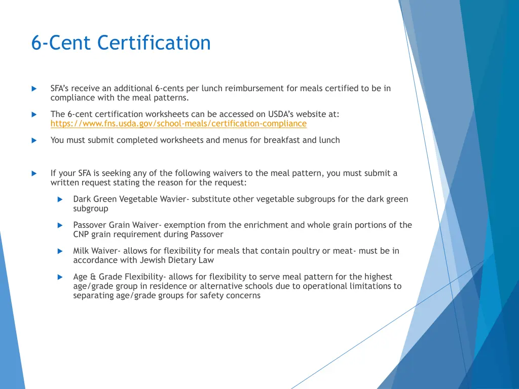 6 cent certification