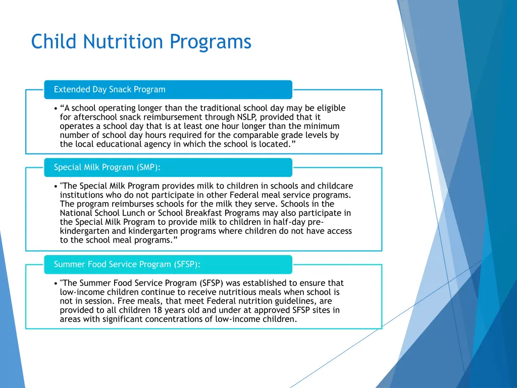 child nutrition programs 1
