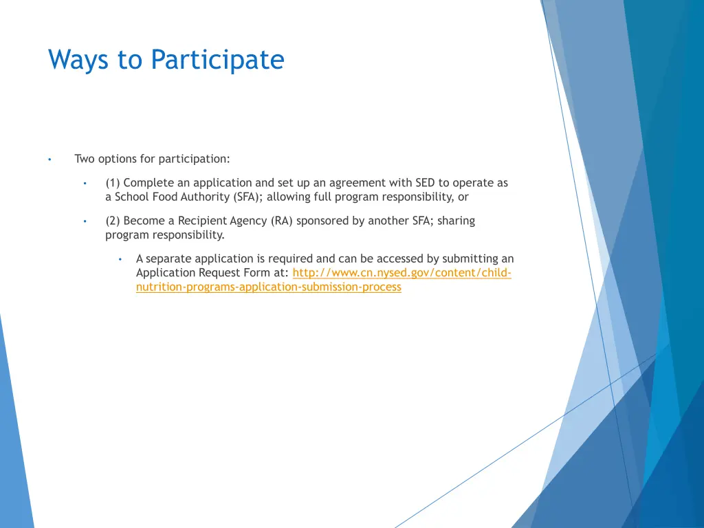 ways to participate
