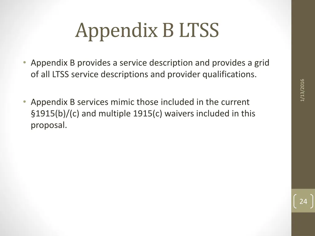 appendix b ltss