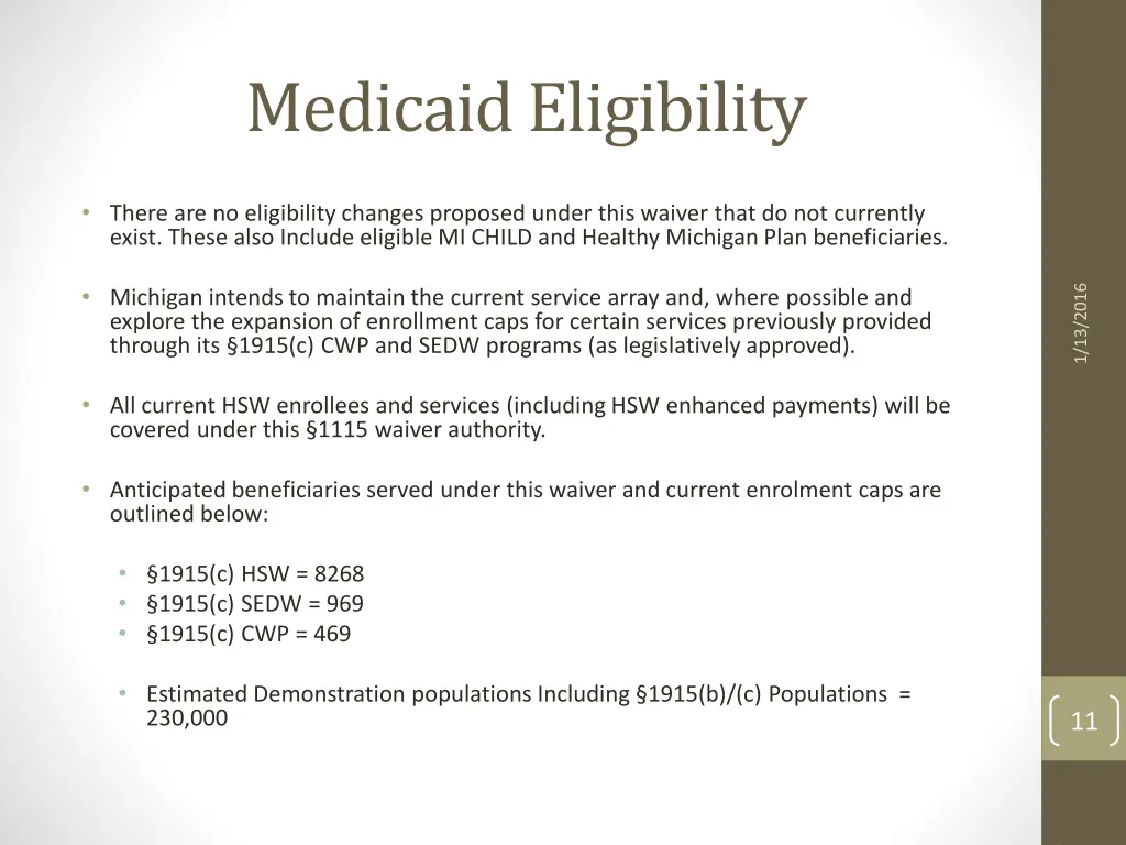medicaid eligibility