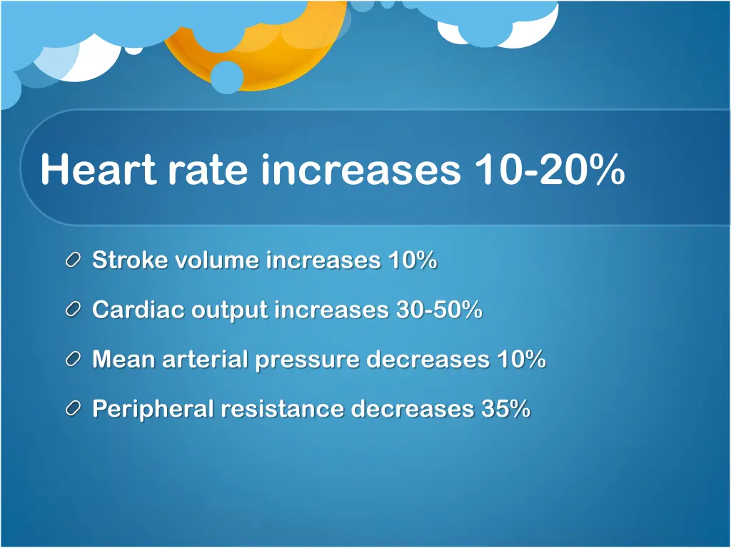 heart rate increases 10 20