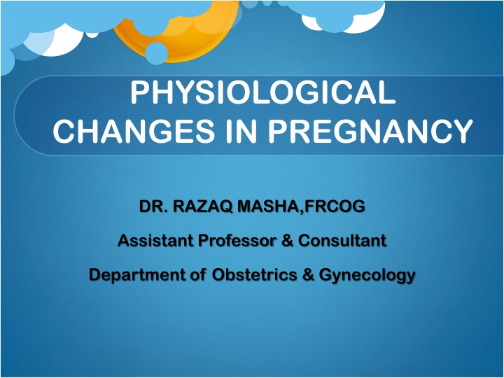 physiological changes in pregnancy