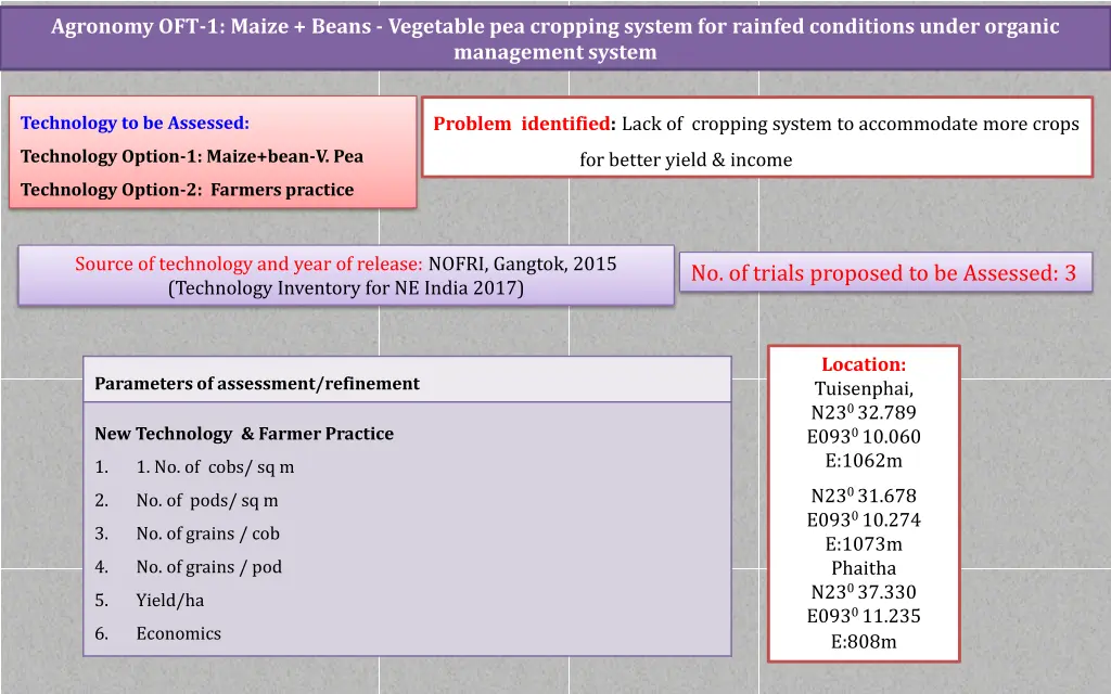 agronomy oft 1 maize beans vegetable pea cropping