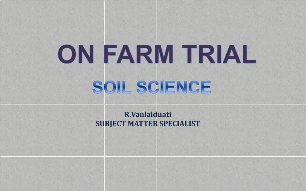 on farm trial 3