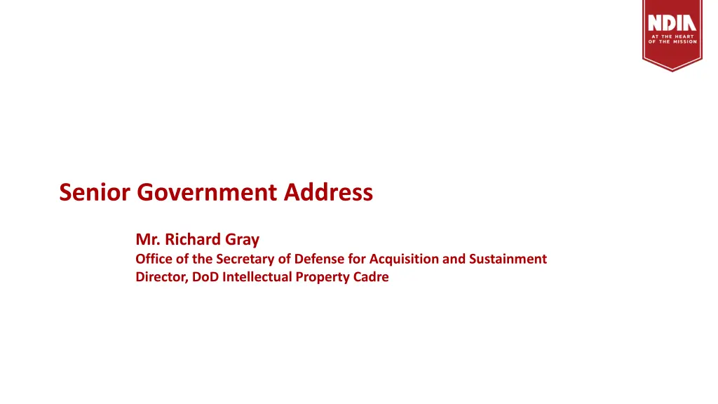 senior government address 2