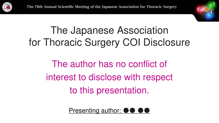 the japanese association for thoracic surgery