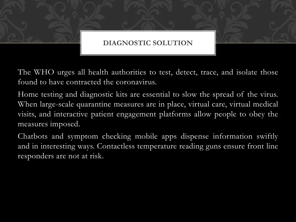 diagnostic solution