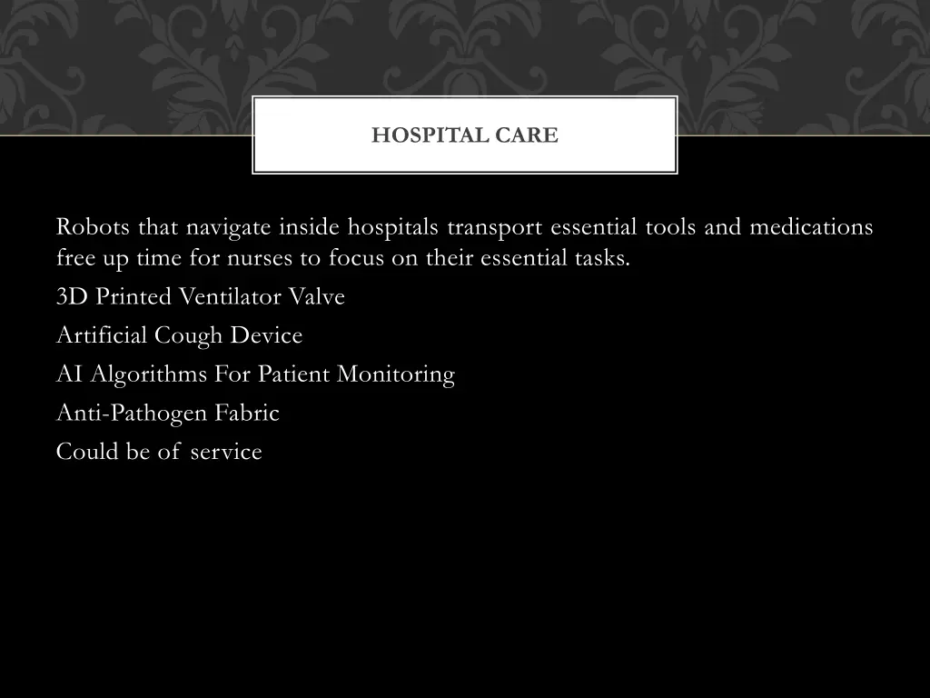 hospital care 1