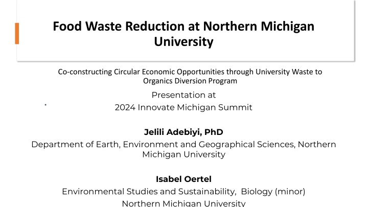 food waste reduction at northern michigan