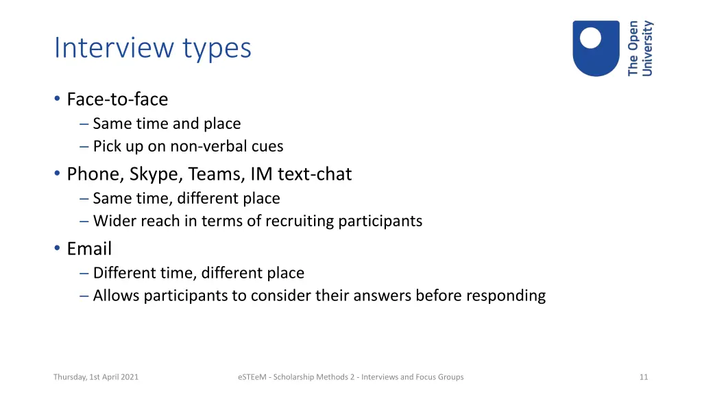 interview types