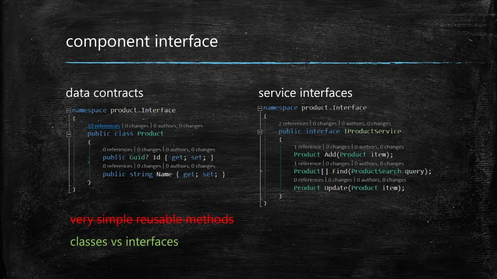component interface