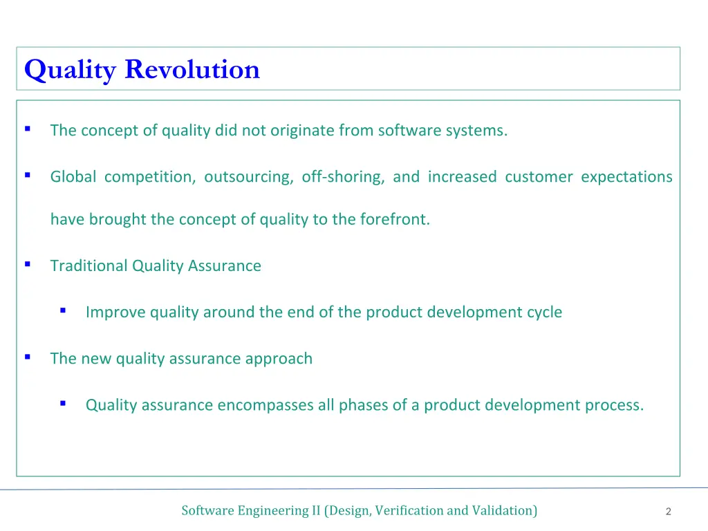 quality revolution