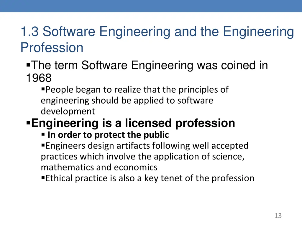 1 3 software engineering and the engineering