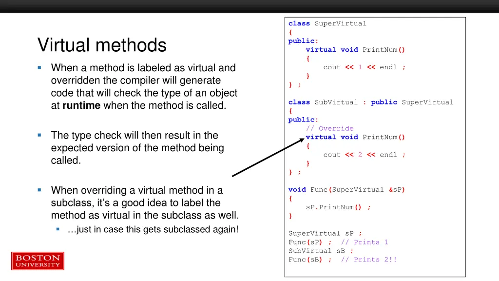 class supervirtual public virtual void printnum