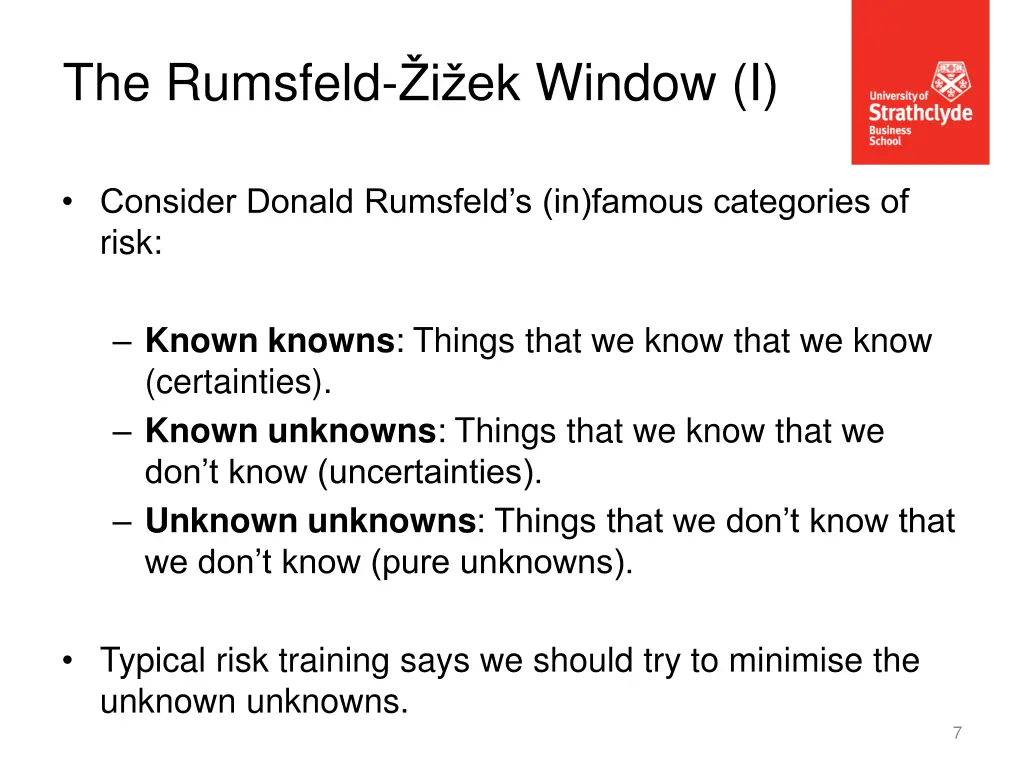 the rumsfeld i ek window i