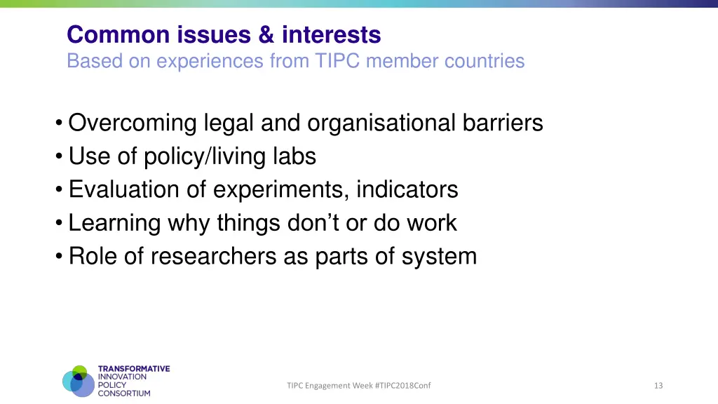 common issues interests based on experiences from