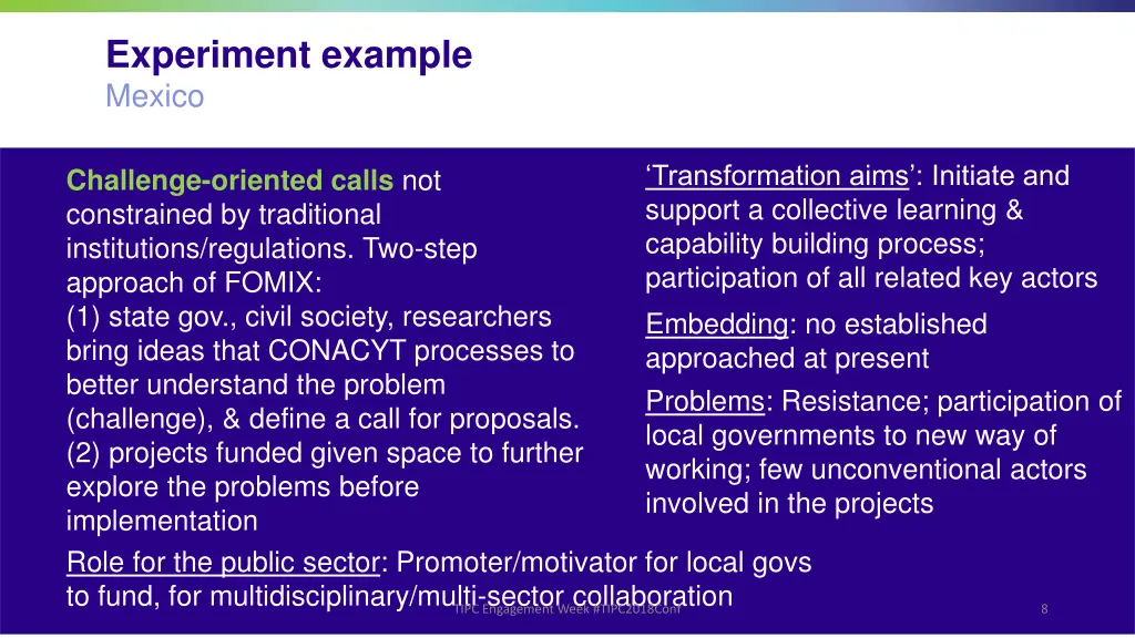 experiment example mexico