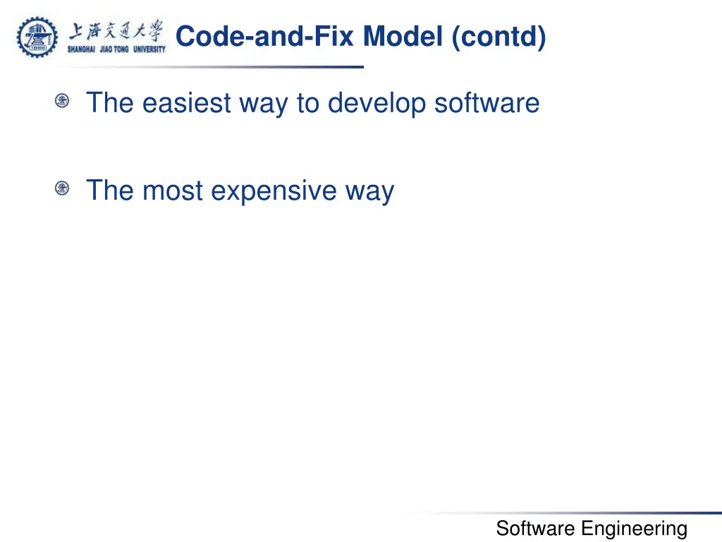 code and fix model contd