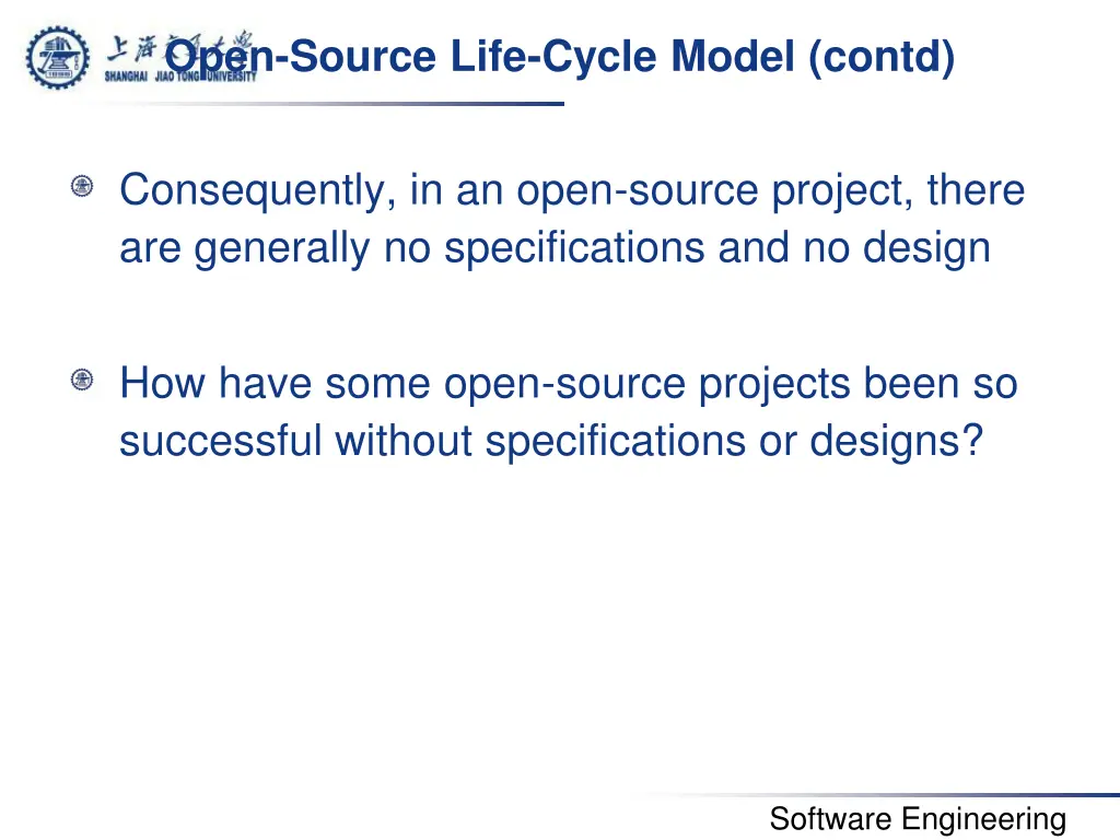 open source life cycle model contd 4