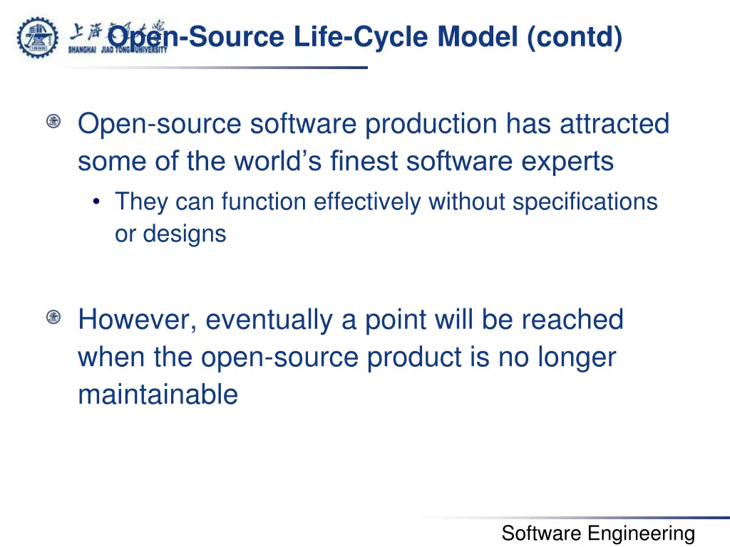open source life cycle model contd 5