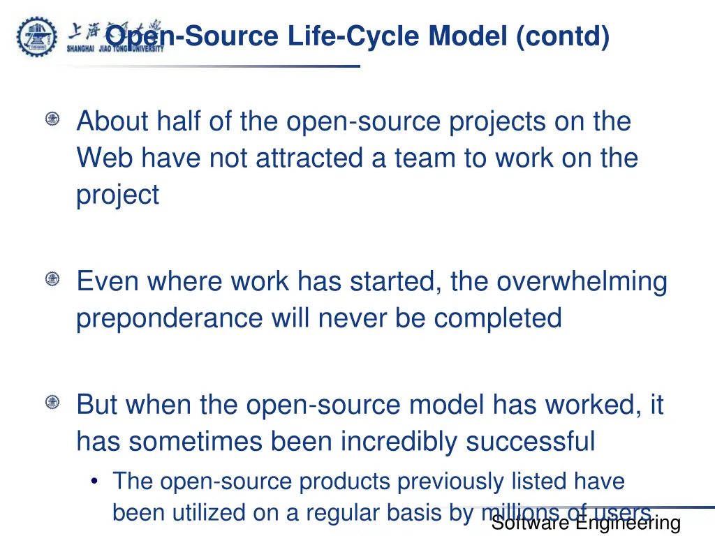 open source life cycle model contd 8