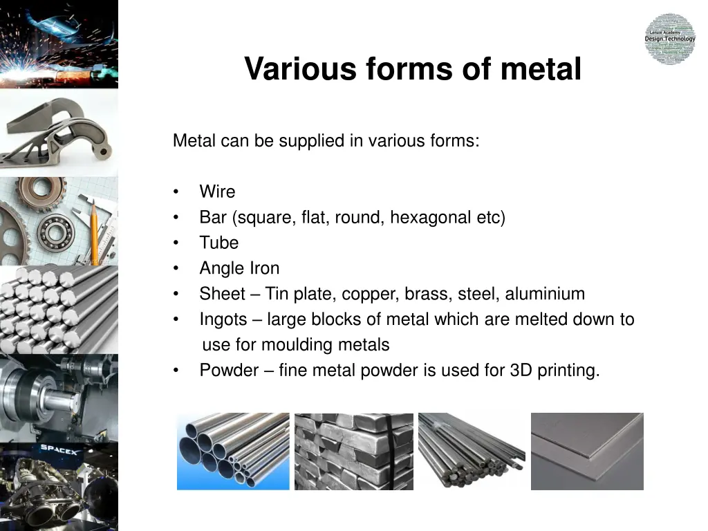various forms of metal
