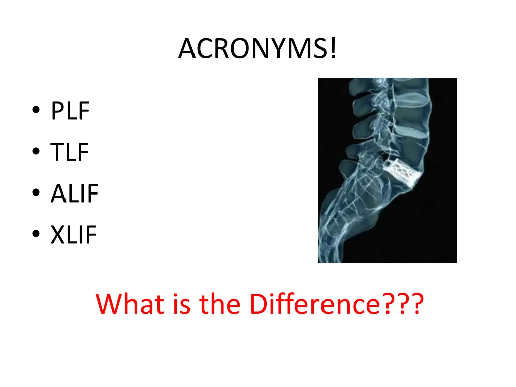 acronyms