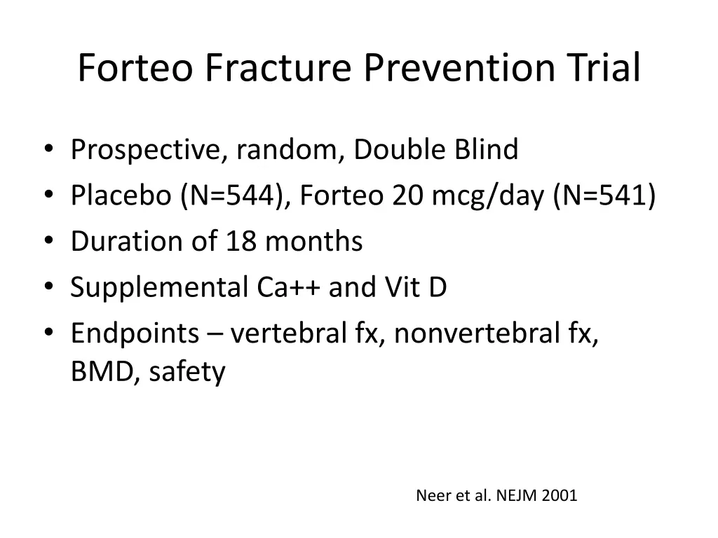 forteo fracture prevention trial