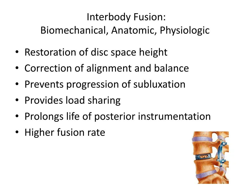 interbody fusion