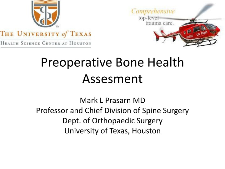 preoperative bone health assesment