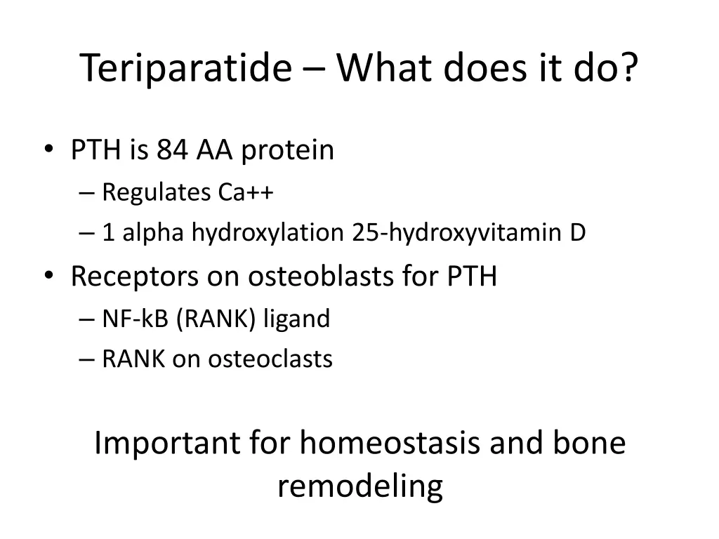 teriparatide what does it do