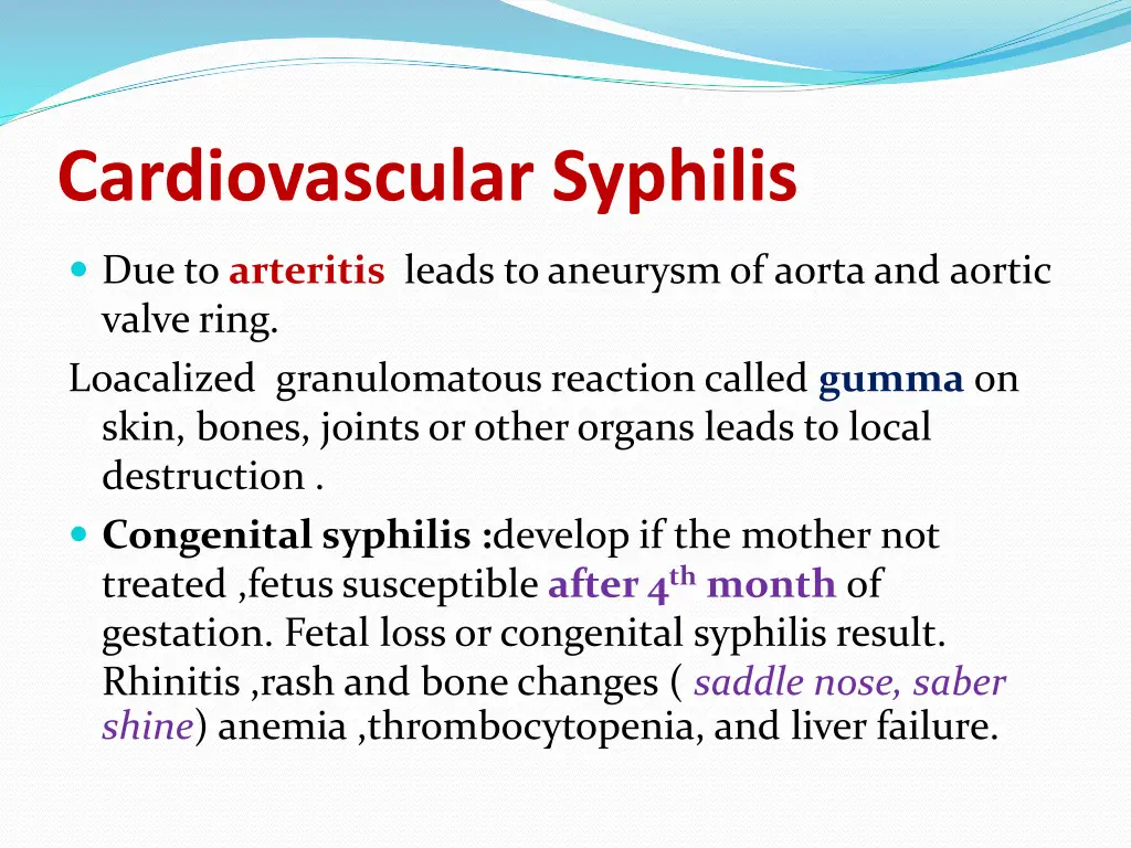 cardiovascular syphilis
