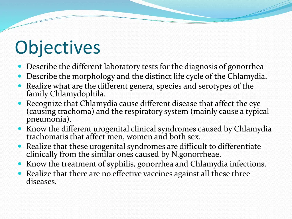 objectives