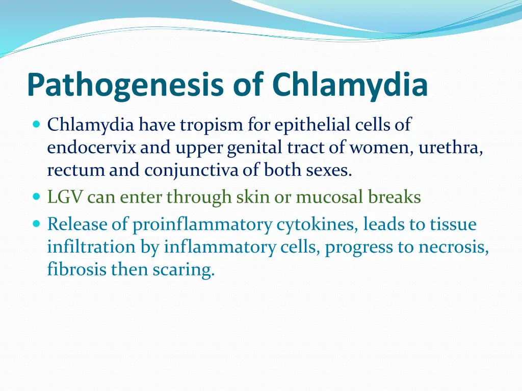 pathogenesis of chlamydia