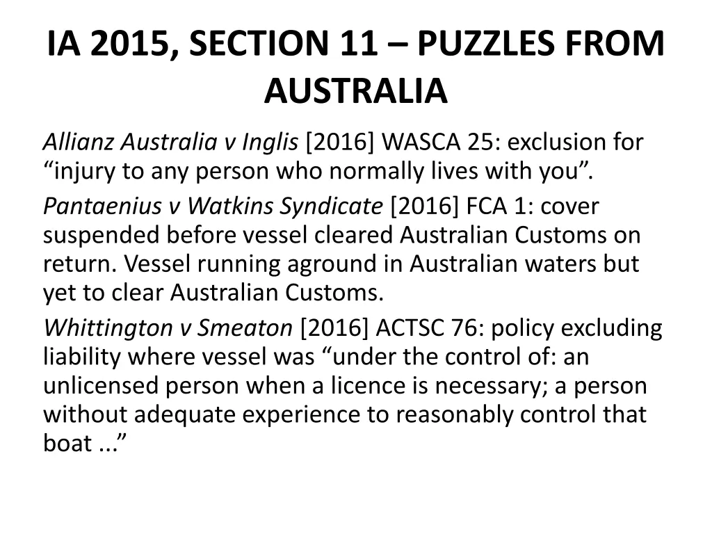 ia 2015 section 11 puzzles from australia